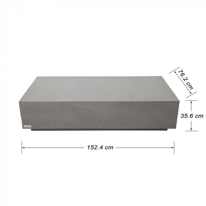 COLORADO Concrete Coffee Table Rectangle